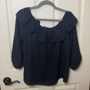J Crew Ruffle Top